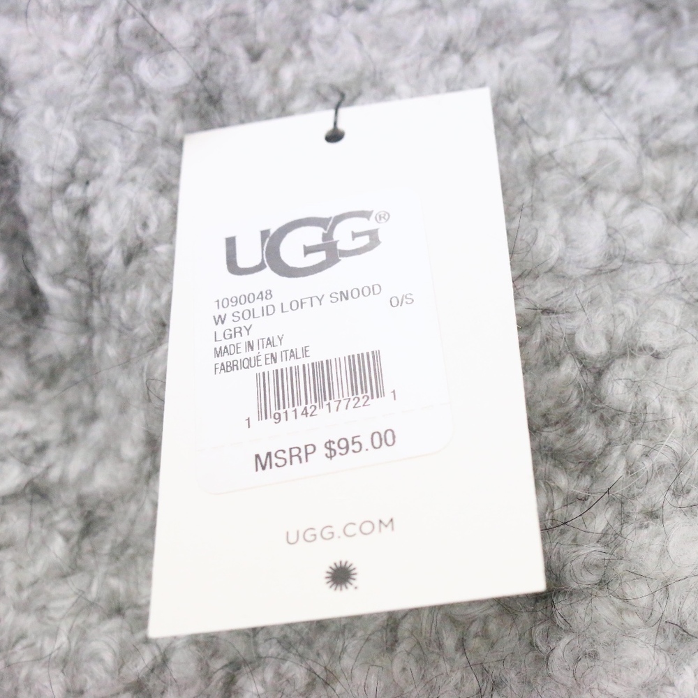 UGG Solid Lofty Snood Mohair Wool Neck Scarf NEW! - Picture 4 of 6